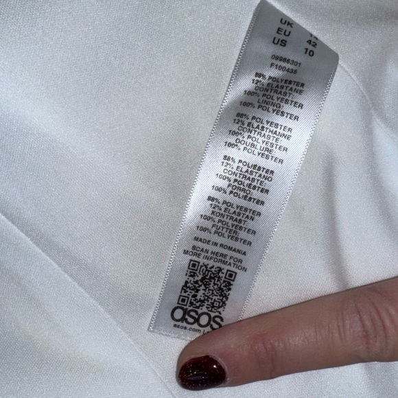 ASOS sheer puff sleeve corset hook and eye‎ clasps long sleeve top size 10 fairy - Picture 7 of 8